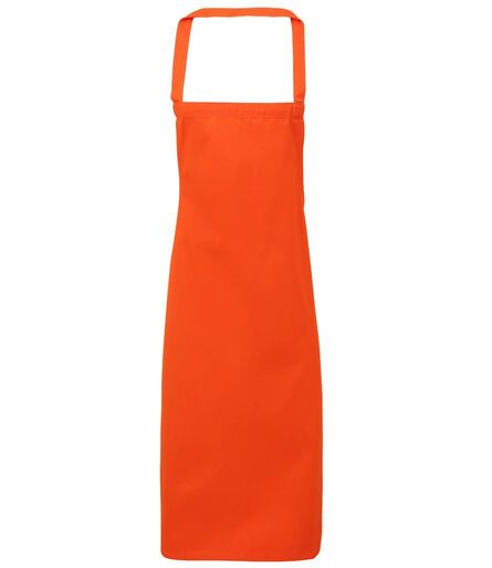 Organic Cotton Bib Apron, Orange, ONE, Premier