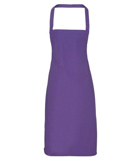 Organic Cotton Bib Apron, Purple, ONE, Premier
