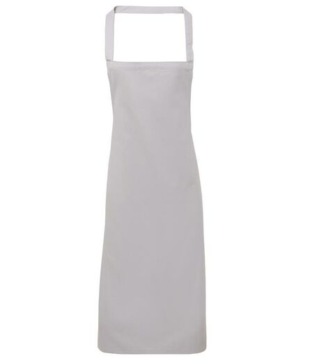Organic Cotton Bib Apron, Silver, ONE, Premier