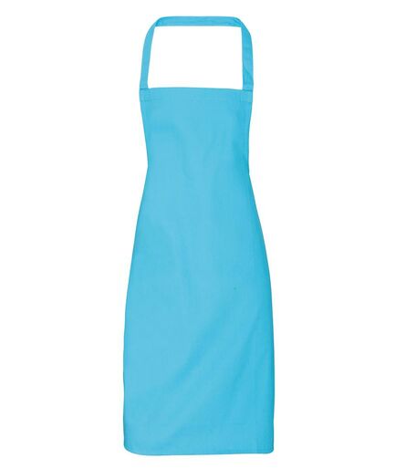 Organic Cotton Bib Apron, Turquoise Blue, ONE, Premier