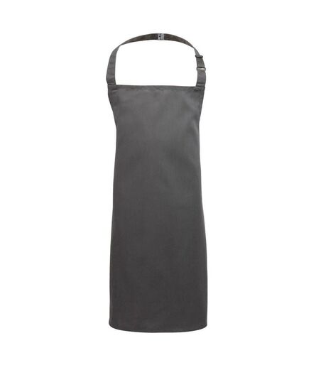 Kids Bib Apron, Dark Grey, 3-6, Premier