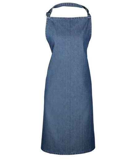 'Colours' Bib Apron, Indigo Denim, ONE, Premier