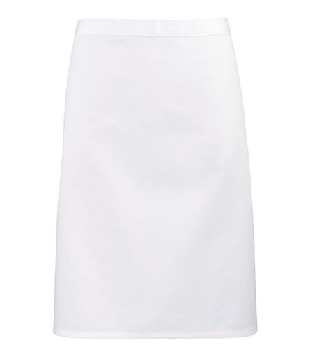 'Colours' Mid Length Apron, White, ONE, Premier