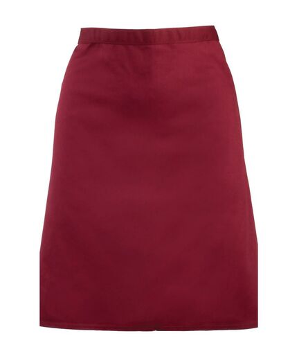 'Colours' Mid Length Apron, Burgundy, ONE, Premier