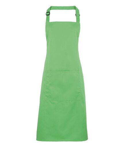 'Colours' Bib Apron with Pocket, Apple Green, ONE, Premier