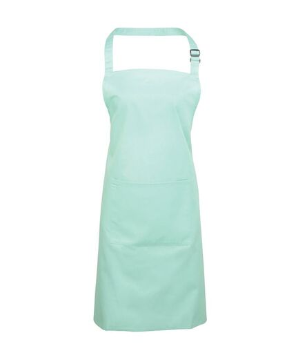 'Colours' Bib Apron with Pocket, Aqua, ONE, Premier