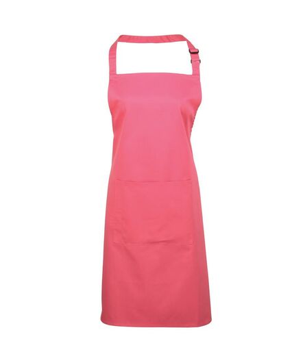 'Colours' Bib Apron with Pocket, Fuchsia, ONE, Premier