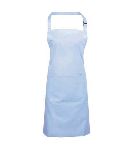 'Colours' Bib Apron with Pocket, Light Blue, ONE, Premier