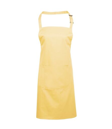 'Colours' Bib Apron with Pocket, Lemon, ONE, Premier