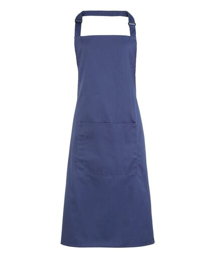 'Colours' Bib Apron with Pocket, Marine Blue, ONE, Premier