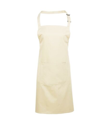 'Colours' Bib Apron with Pocket, Natural, ONE, Premier