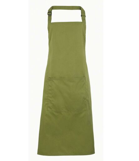 'Colours' Bib Apron with Pocket, Oasis Green, ONE, Premier