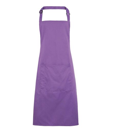 'Colours' Bib Apron with Pocket, Rich Violet, ONE, Premier