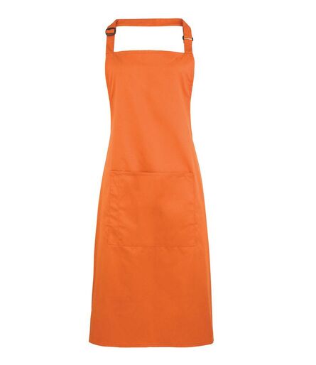 'Colours' Bib Apron with Pocket, Terracotta, ONE, Premier