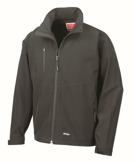 Base Layer Soft Shell Jacket, Black, 3XL, Result