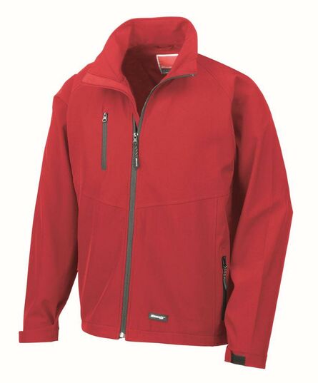 Base Layer Soft Shell Jacket, Red, 3XL, Result