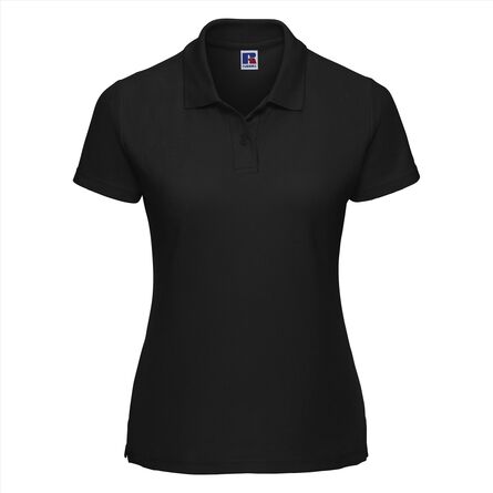 RUS Ladies Classic Polycot. Polo, Black, XS