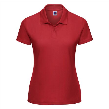 RUS Ladies Classic Polycot. Polo, Bright Red, XS