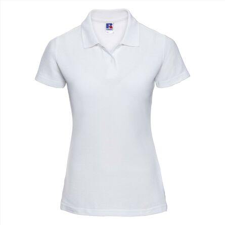 RUS Ladies Classic Polycot. Polo, White, XS