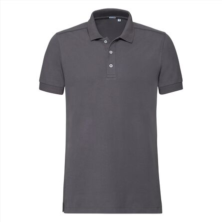 RUS Men Fitted Stretch Polo, Convoy Grey, S