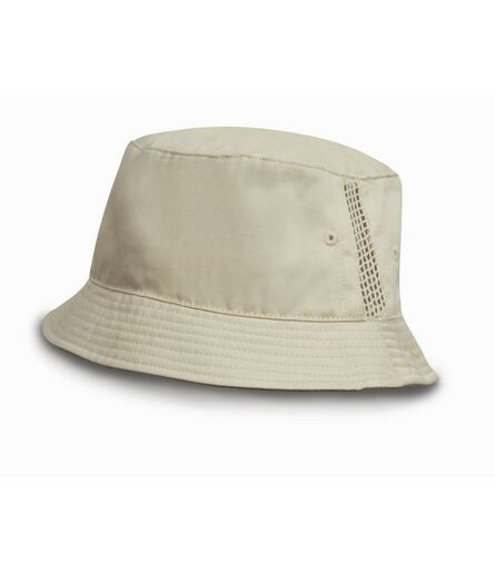 Result Deluxe Washed Cotton Bucket Hat, Natural, ONE, Result Headwear