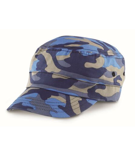 Result Urban Camo Cap, Indigo, ONE, Result Headwear