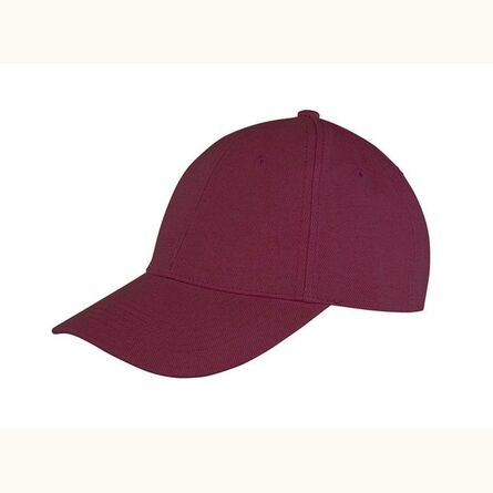 Result Memphis Brushed Cotton Cap, Burgundy, ONE, Result Headwear