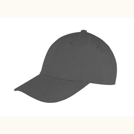 Result Memphis Brushed Cotton Cap, Charcoal, ONE, Result Headwear