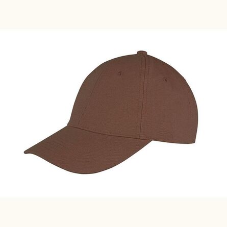 Result Memphis Brushed Cotton Cap, Chocolate, ONE, Result Headwear