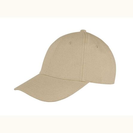 Result Memphis Brushed Cotton Cap, Khaki, ONE, Result Headwear