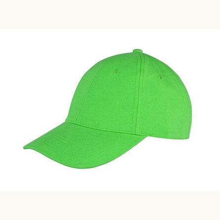 Result Memphis Brushed Cotton Cap, Lime Green, ONE, Result Headwear