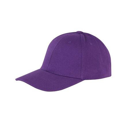 Result Memphis Brushed Cotton Cap, Purple, ONE, Result Headwear