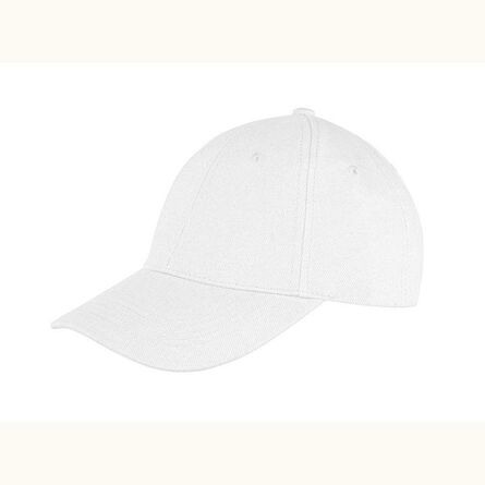 Result Memphis Brushed Cotton Cap, White, ONE, Result Headwear