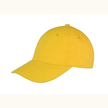 Result Memphis Brushed Cotton Cap, Yellow, ONE, Result Headwear