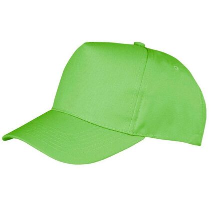Result Boston 5 Panel Printers Cap, Lime Green, ONE, Result Headwear