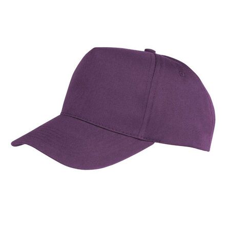 Result Boston 5 Panel Printers Cap, Purple, ONE, Result Headwear