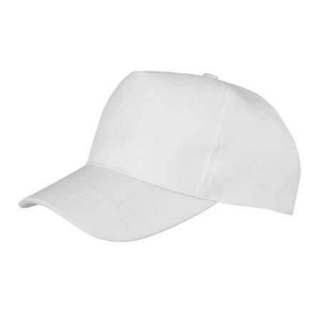 Result Boston 5 Panel Printers Cap, White, ONE, Result Headwear