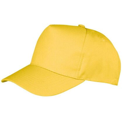 Result Boston 5 Panel Printers Cap, Yellow, ONE, Result Headwear