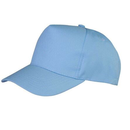 Result Kids Boston 5 Panel Printers Cap, Sky Blue, ONE, Result Headwear