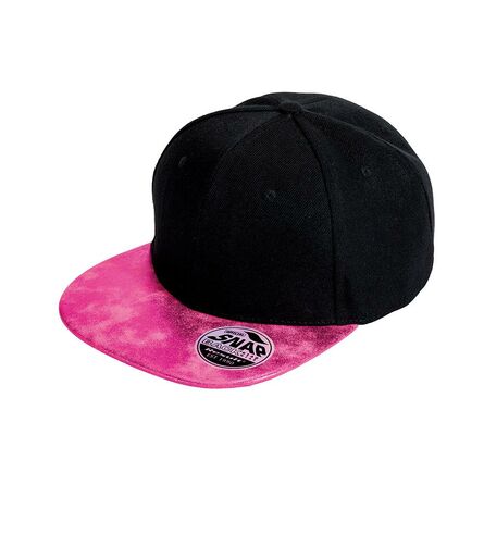 Result Bronx Glitter Snapback Cap, Black/Pink, ONE, Result Headwear
