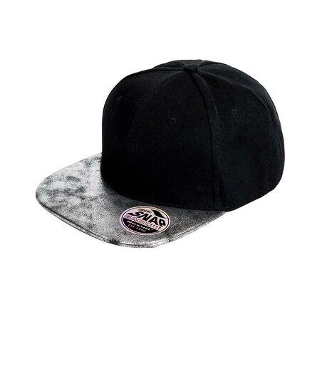 Result Bronx Glitter Snapback Cap, Black, ONE, Result Headwear