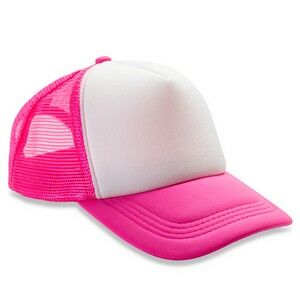 Result Core 1/2 Mesh Truckers Cap, Super Pink/White, ONE, Result Headwear