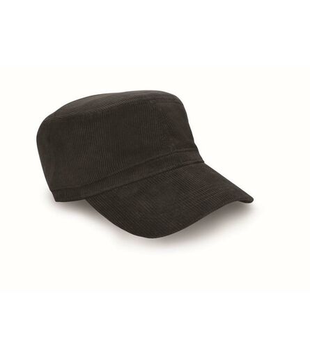 Result Urban Trooper Corduroy Cap, Black, ONE, Result Headwear