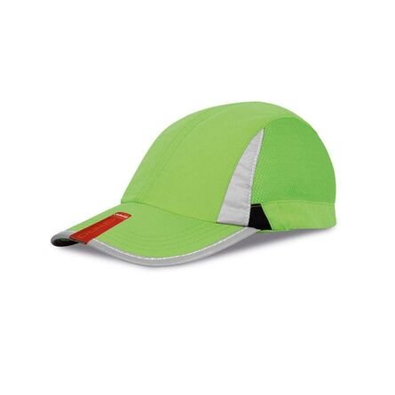 Spiro Sport Cap, Lime Green/Black, ONE, Result Headwear