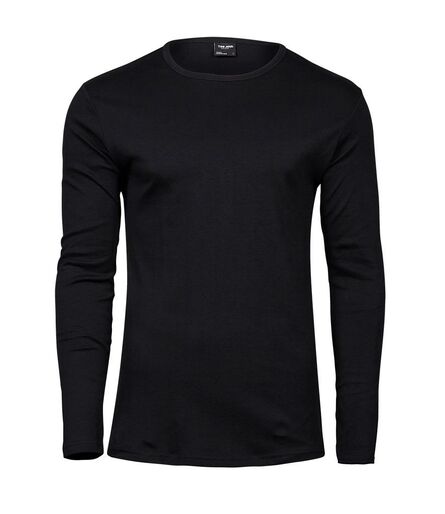 Long Sleeve Interlock T-Shirt, Black, L, Tee Jays