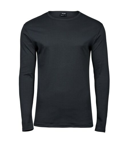 Long Sleeve Interlock T-Shirt, Dark Grey, L, Tee Jays