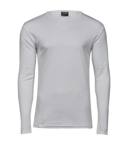 Long Sleeve Interlock T-Shirt, White, L, Tee Jays