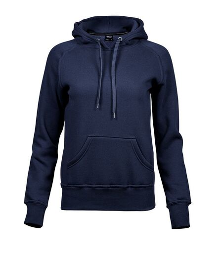 Ladies Raglan Hooded Sweatshirt, Navy, L, Tee Jays