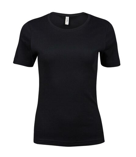 Ladies Interlock T-Shirt, Black, L, Tee Jays