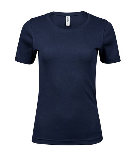 Ladies Interlock T-Shirt, Navy, L, Tee Jays
